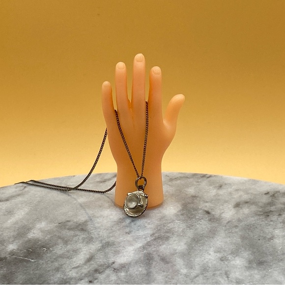 Jewelry - Vintage Mini Teacup Necklace 925 Silver Coffee Cup Charm - 00G09V